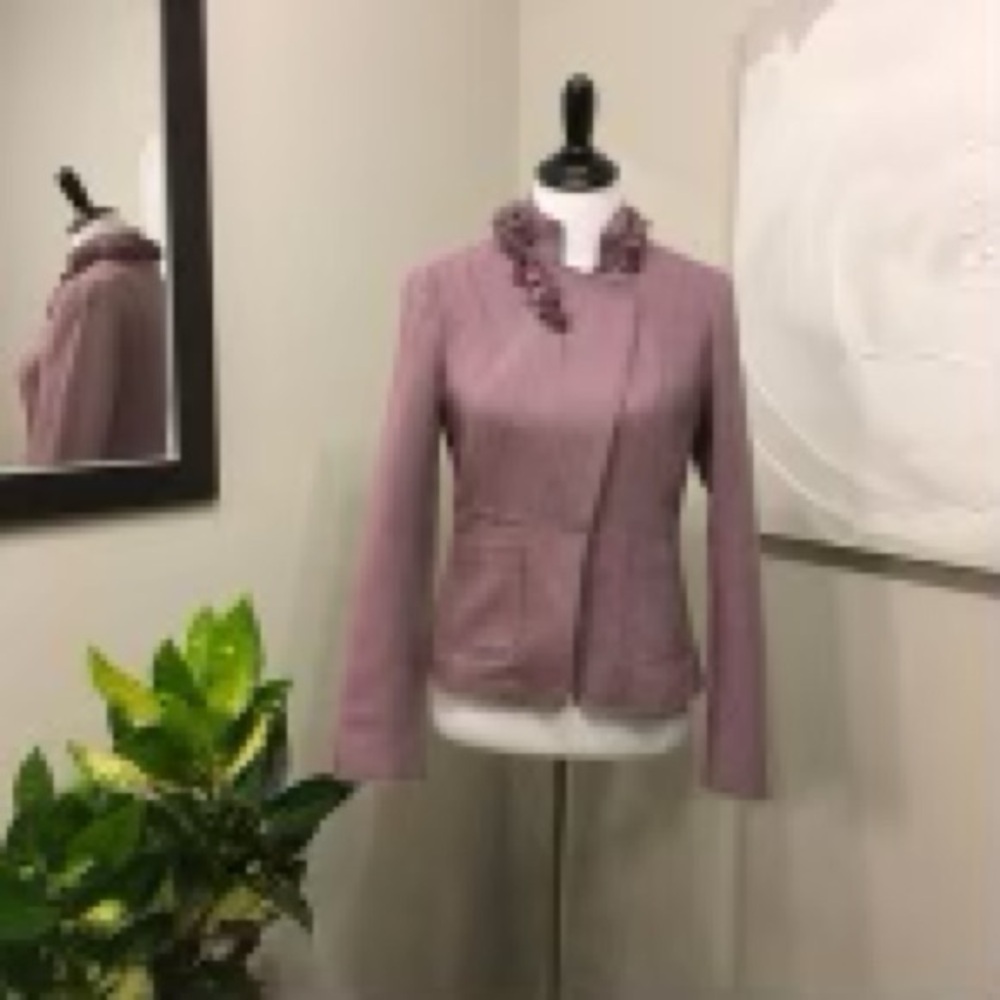 Banana Republic Wool Blend Herringbone Jacket